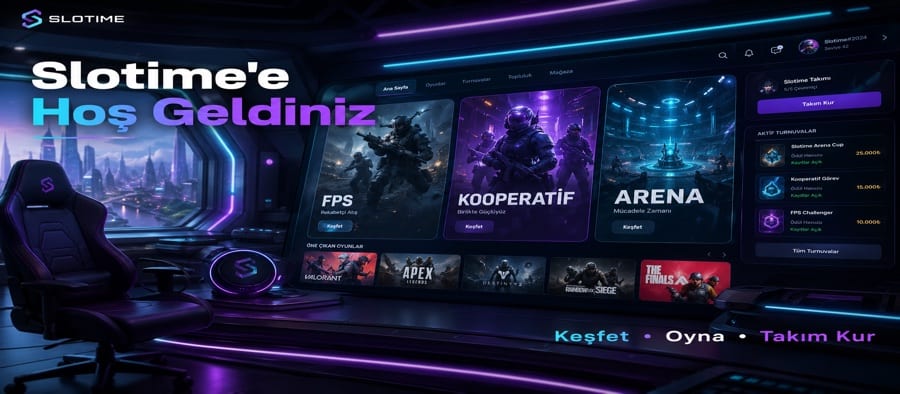 Slotime Online Oyun Platformu Ana Ekran Görüntüsü